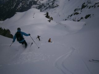 discesa dal colle Chardon