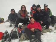 il gruppo in vetta