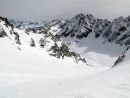 Il ghiacciaio di Valeille dal passo del Teleccio