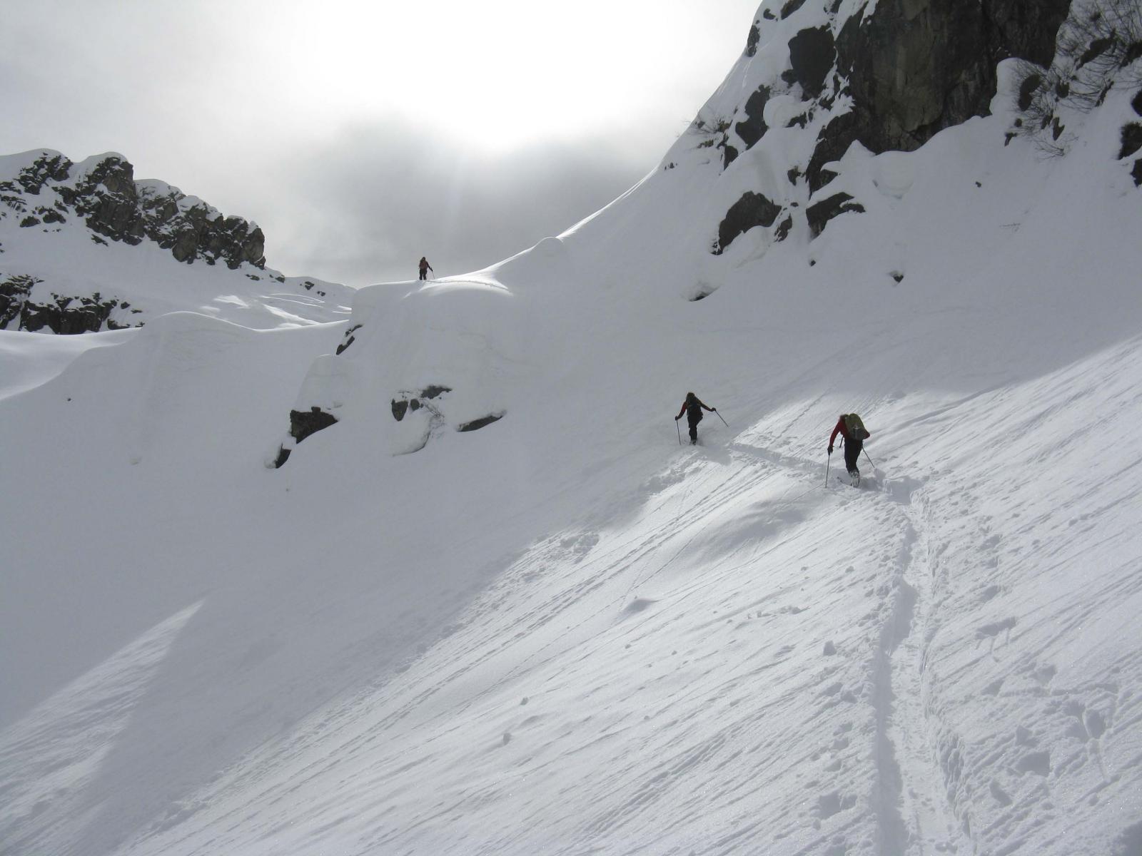 prima dei pendii superiori