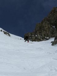 Alla seconda discesa, imbocchiamo il canale del Tedesco