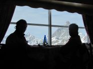 Che panorama mentre si mangia ..