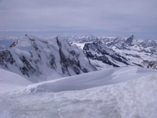 Lyskamm, Breithorn e Cervino