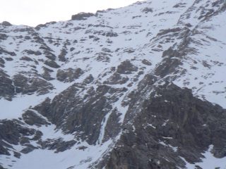 la parete vista da sotto