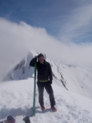 Il sottoscritto sull'anticima del Monte Torena