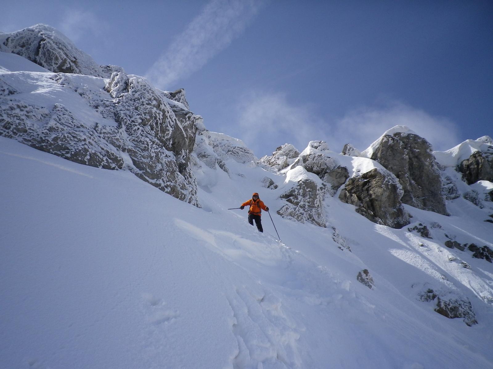 Al all'inizio della discesa