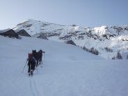 Il gruppo in prossimità dell Alpe Campo