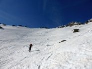 Inizia il pendio più impegnativo