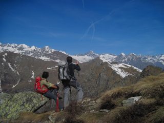 Ammirando le vette della Val Soana