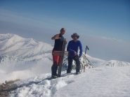 Gino e Elio in cima alla Loson
