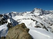 Gelée, Gran Combin, davanti in basso Trouma des Boucs