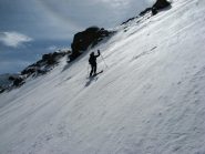 Monica sul pendio del canale nord