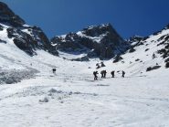 la discesa è tutta su neve spettacolare 