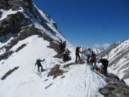 l'ultima fatica è conclusa siamo al colletto a 2610 m