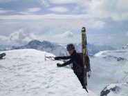 una piccola cornice prima di sbucare in cima 
