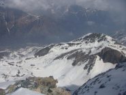 verso Pian Benot dalla cima