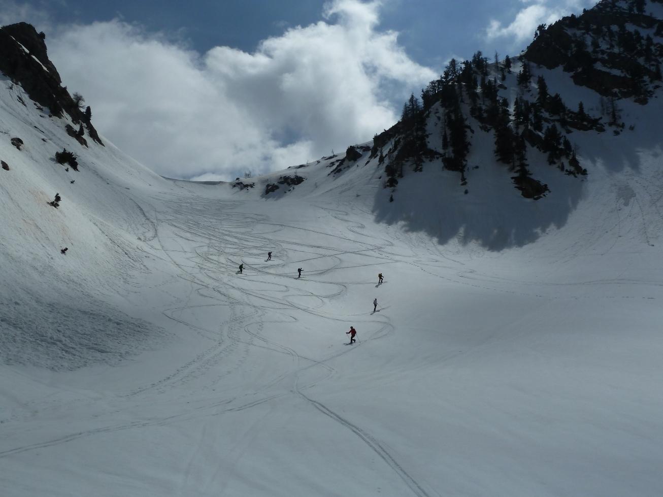 In azione in discesa