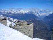 In vetta vista verso l'Italia