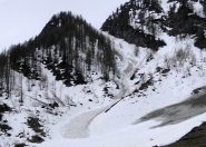Il canale di accesso al Colle della Bocchetta