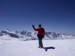 Max in cima e...ancora vento