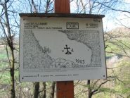 il primo dei 10 pannelli sul percorso