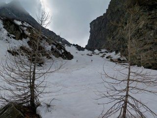 il canale d'ARNAS in discesa, merc 16 aprile