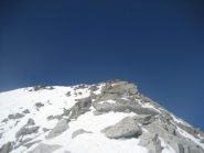 un pò di neve (dura e gelata) sulla cresta finale (necessari i ramponi)