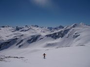 Sul Monte delle Mine e sullo sfondo a dx la Costa delle MIne