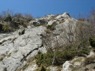 La parte centrale della via, vista dall'inizio del cavo metallico