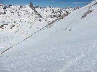 in discesa
