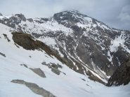 allimbocco del canalone delle monache si vede il percorso di salita al Blais