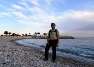 finalmente sulla spiaggia di Menton
