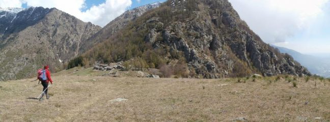 in discesa verso Plan Cou...