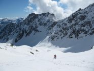 siamo quasi a q. 3000 m e guardiamo il percorso appena effettuato