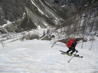 ... che affrontiamo godendoci il firn...