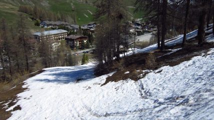 Variante verso il vecchio skilift...