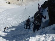 il canalino sotto la cresta