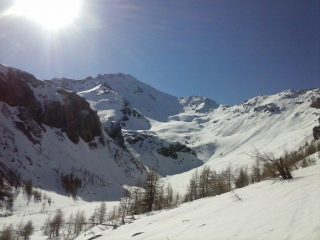 La Rognosa vista dalla partenza