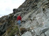 Facile tratto attrezzato con catena prima del Lago piccolo