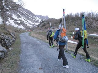 partenza quasi da Grange Arpon