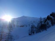 lo splendido ed imponente versante nord ovest della Piatta Seulia