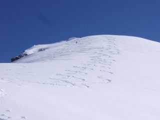 anche il muro prima della punta è in ottime condizioni