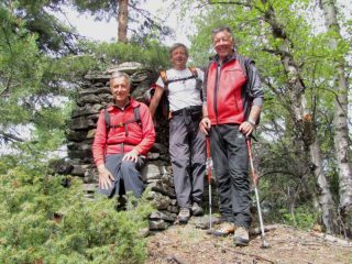 Sulla vetta del Monte Poignon