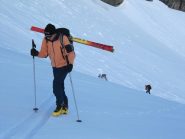 Marco sale a piedi fino a 3000 m ca. .... poi cederà...