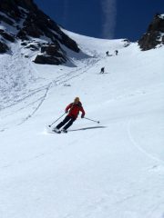 ottima neve nella prima parte del canale