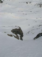 canalino variante per scendere sul crot del ciaussinè