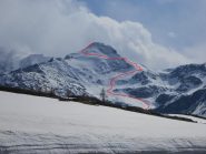 it da sopra la cascata alla vetta (foto dal P.so del sempione)