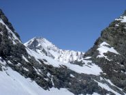Punta Arnas che spunta dal Passo Casset