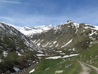 innevamento nel basso vallone del carro (pochissimo da portare!)