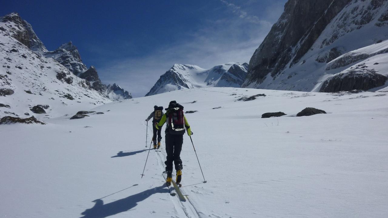 La meta sullo sfondo